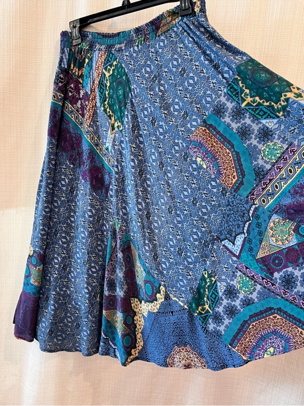 Vintage Patchwork Whimsigoth Carol Little Skirt Witchy Boho Festival - Picture 9 of 13